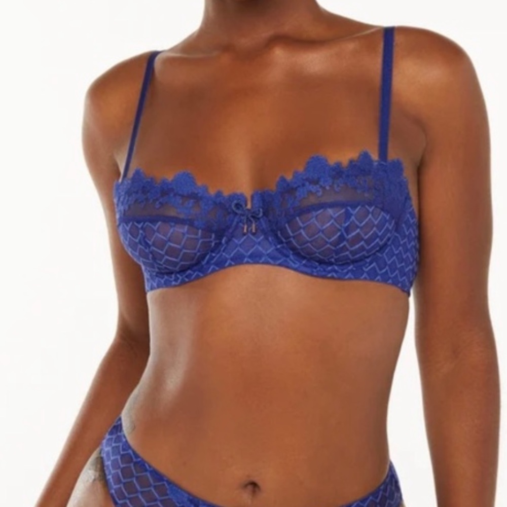 Savage x Fenty dreamy blue underwire lace bra